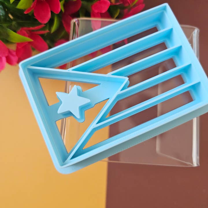 Carambola Desings - Vendita all'ingrosso Stampi per biscotti - Tagliabiscotti Bandiera di Porto Rico - Serie Porto Rico (Copia)1