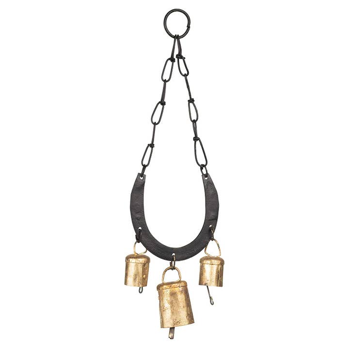 Hanging Horse Shoe Wind Chimes/ Door Bell for wholesale by Kudrati LLC