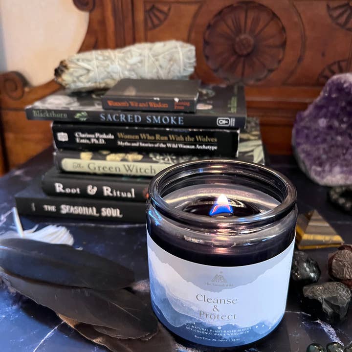 The Sacred Wild Candle Co - Wholesale Jar/filled candle - Cleanse and Protect Intention Candle4