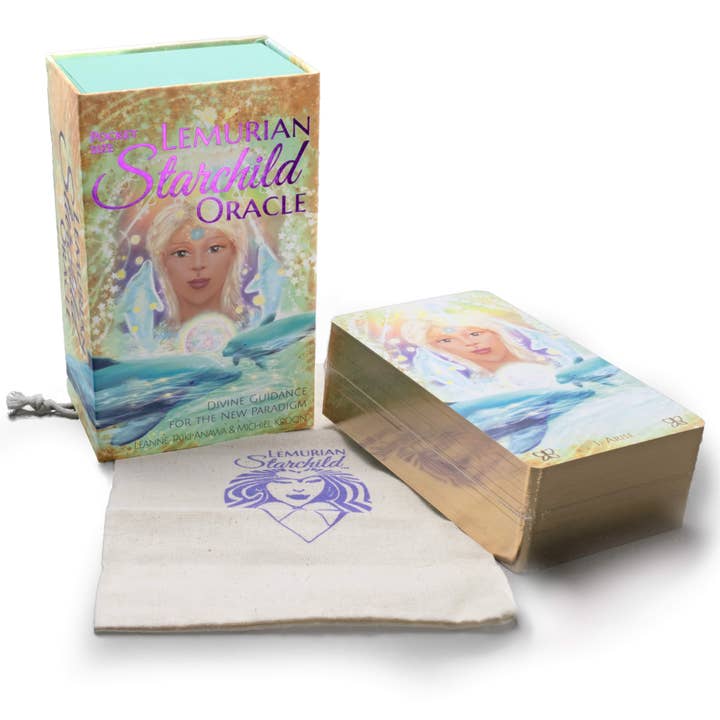 Spirit of Lemuria - Wholesale Tarot Cards - Travel Size Lemurian Starchild Oracle, 88 Cards, App