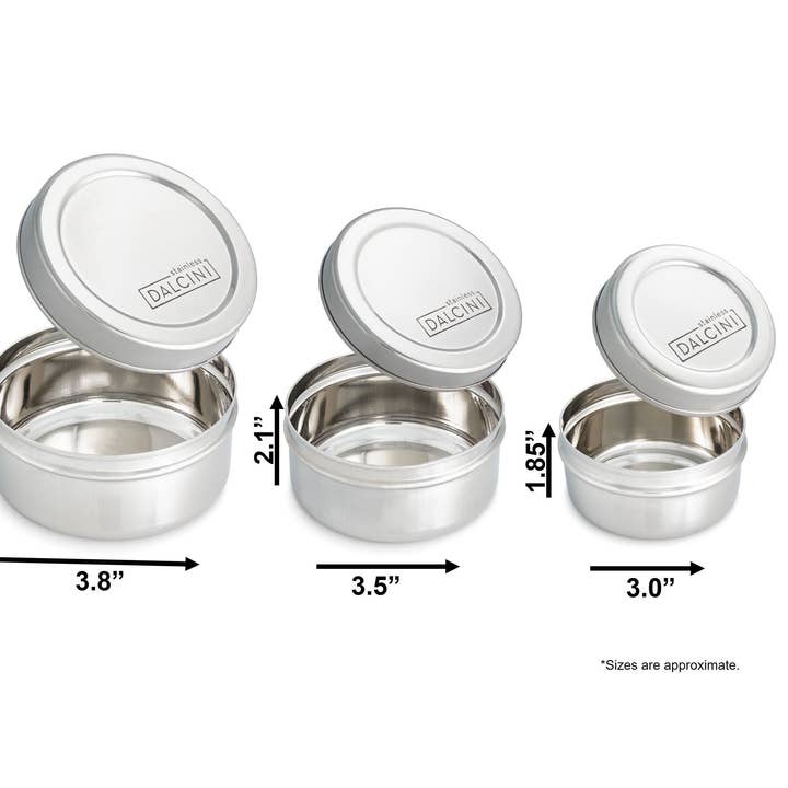 Dalcini Stainless - Wholesale Food Storage Container - 10-piece Lunch Set | Best-Selling Bundle7