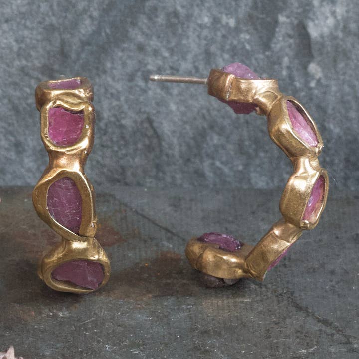 Large Orbit Hoops for wholesale by Emilie Shapiro Jewelry