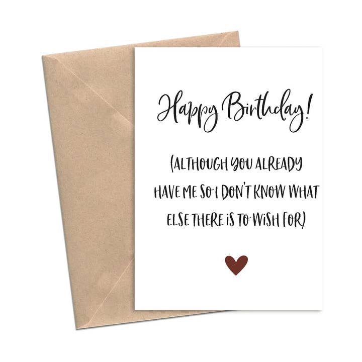 You Already Have Me So What Else Is There To Wish For | A2 for wholesale by Lost In Lettering