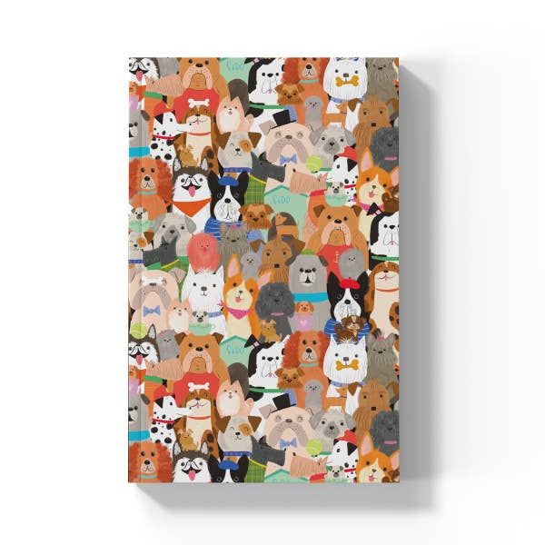 Dog & Puppy Love Soft Touch Classic Layflat Notebook Journal for wholesale by Denik