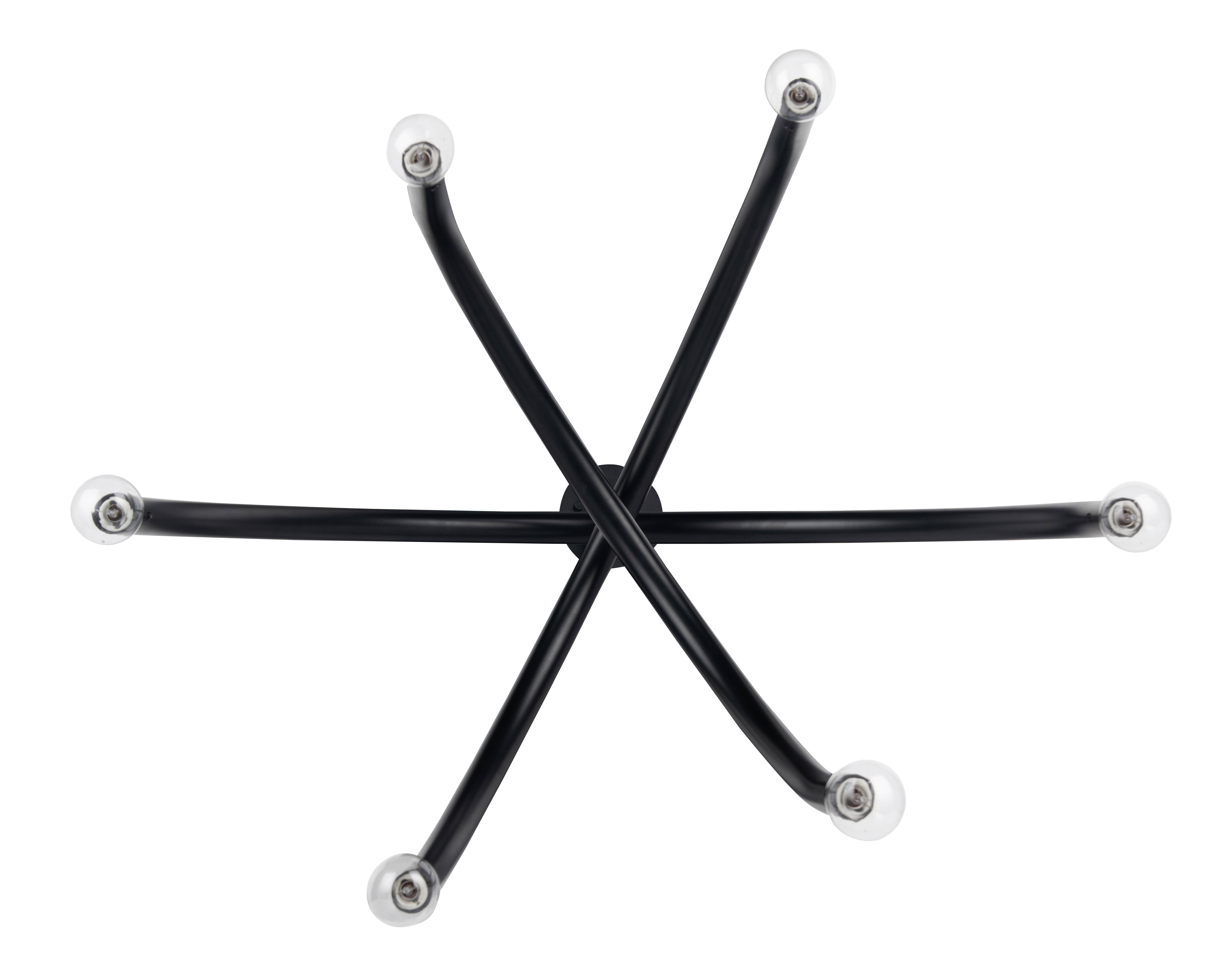 Brio Lighting - Wholesale Chandelier/Hanging Light - Sale - Caboche Mid Century Modern Black 6-Light Chandelier8