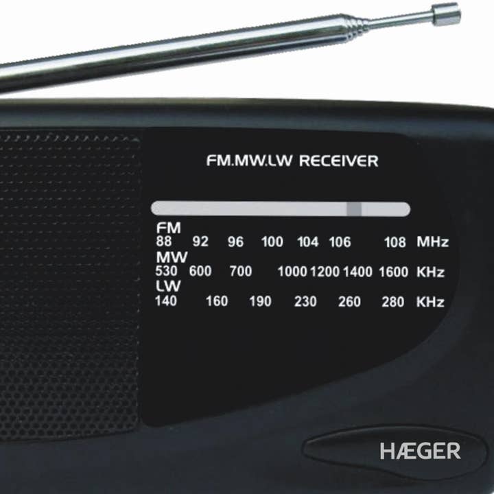 Haeger - Wholesale Small/Handheld Appliance - HAEGER HANDY Portable Radio - Triband AM/FM/LW 1