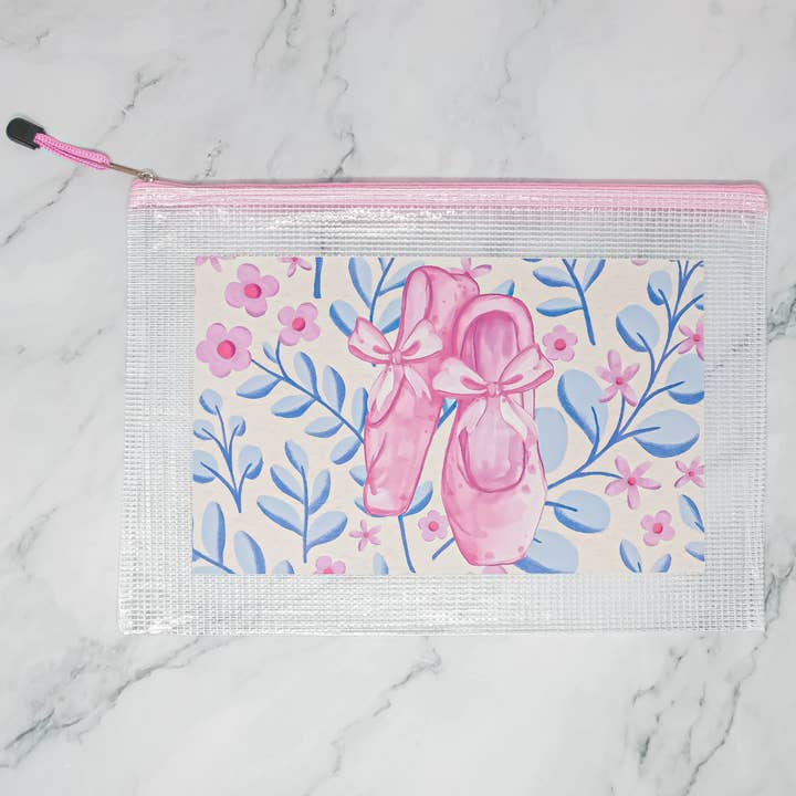 Tiny Dancer Ballerina Extra Large Clear Organizer Pouch for wholesale by A Nice House
