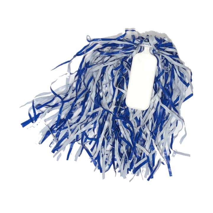Fanapeel / Gamefaces - Wholesale Pom Poms - Spirit Shaker Poms Royal Blue/White