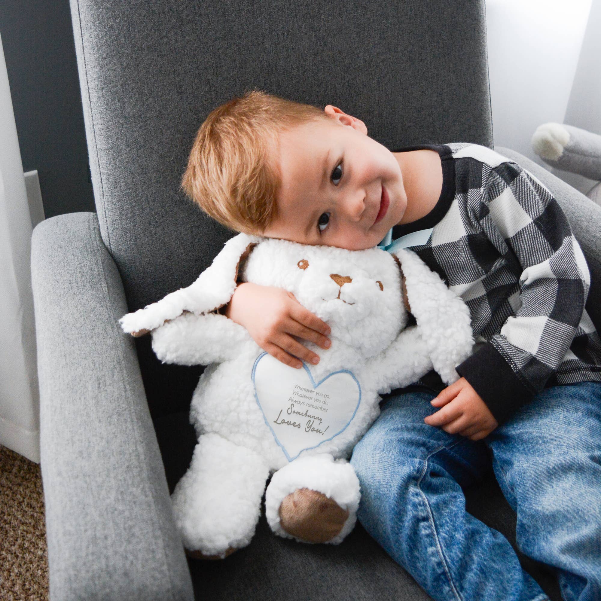 Pavilion - Vendita all'ingrosso Peluche - Bambini e neonati - Peluche Somebunny blu - Coniglietto di peluche da 24,5 cm2