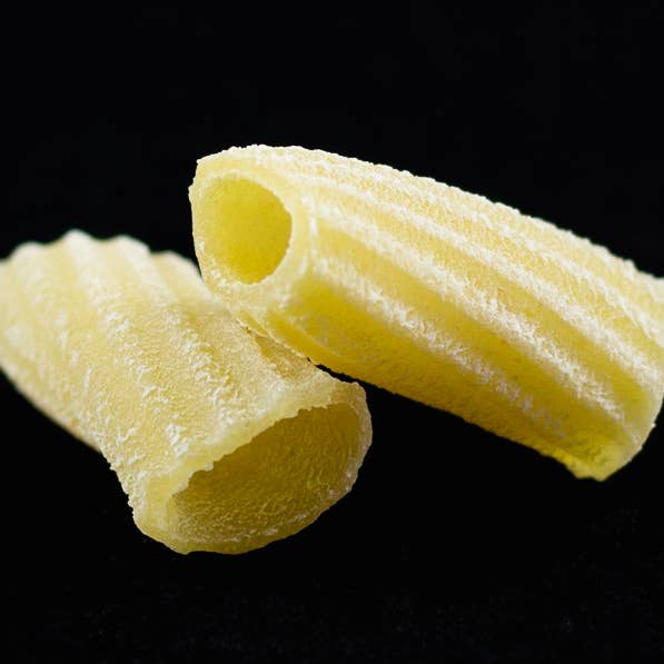 Tortiglioni Pasta (Rigatoni) for wholesale by West Michigan Pasta & Provisions