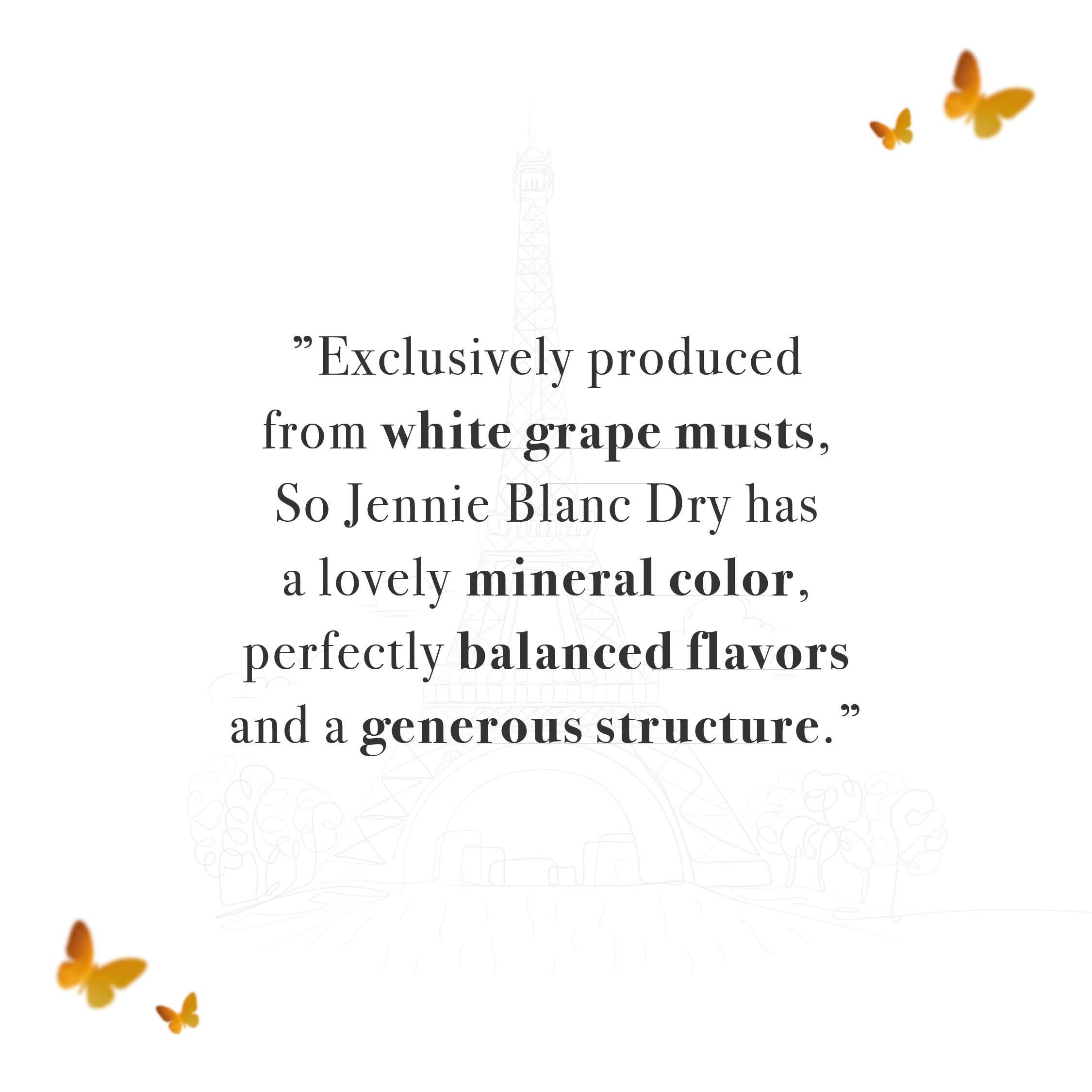 Zepeim - Wholesale Non-Alcoholic Spirits/Wine/Beer - So Jennie Paris Blanc Dry Non-Alcoholic Champagne (375ml, 6)2