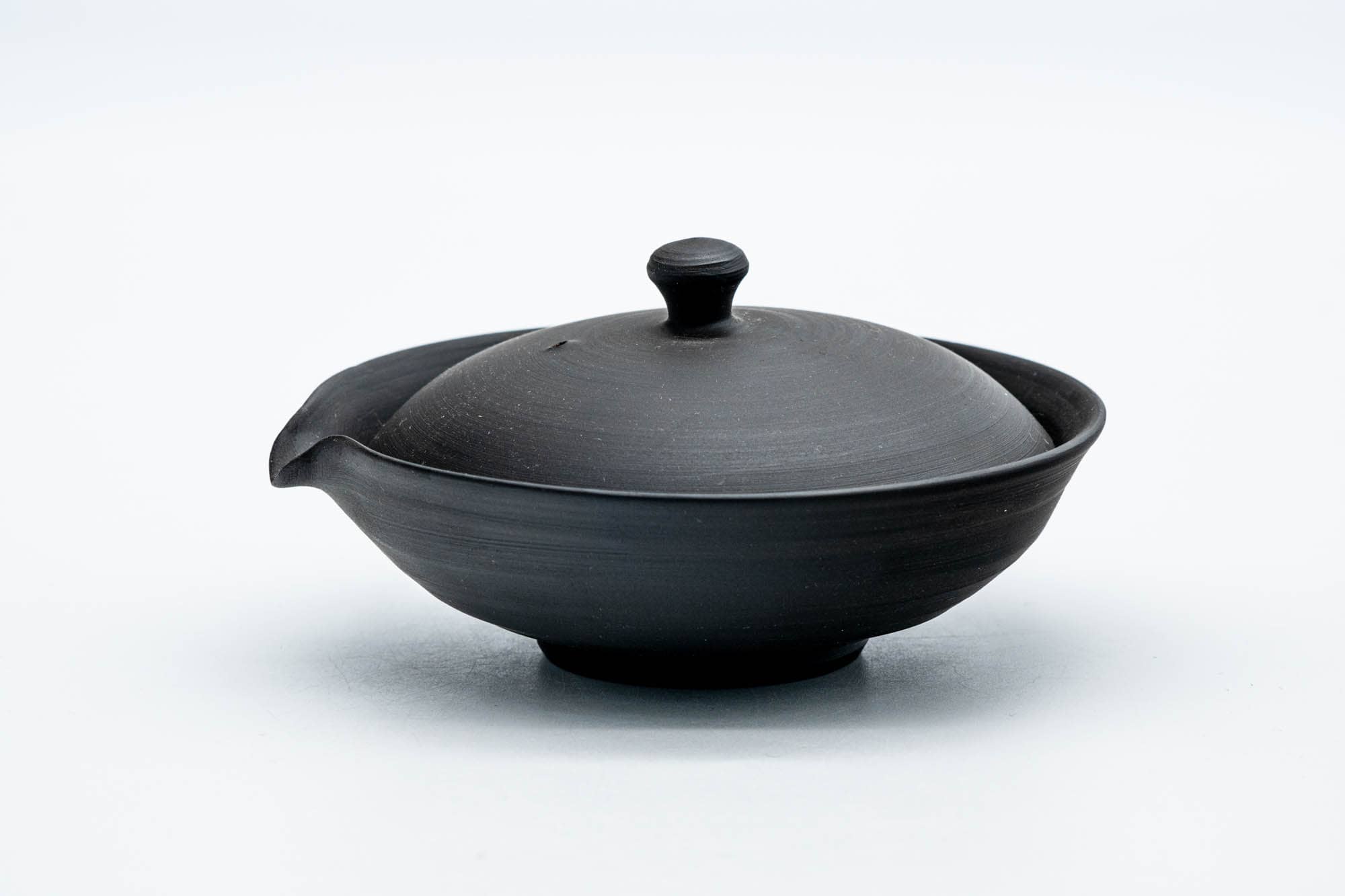 Tezumi - Wholesale Tea Pot - Japanese Shiboridashi - 玉光 Gyokko Kiln - Black Kokudei Tokoname-yaki Teapot - 30-50ml4
