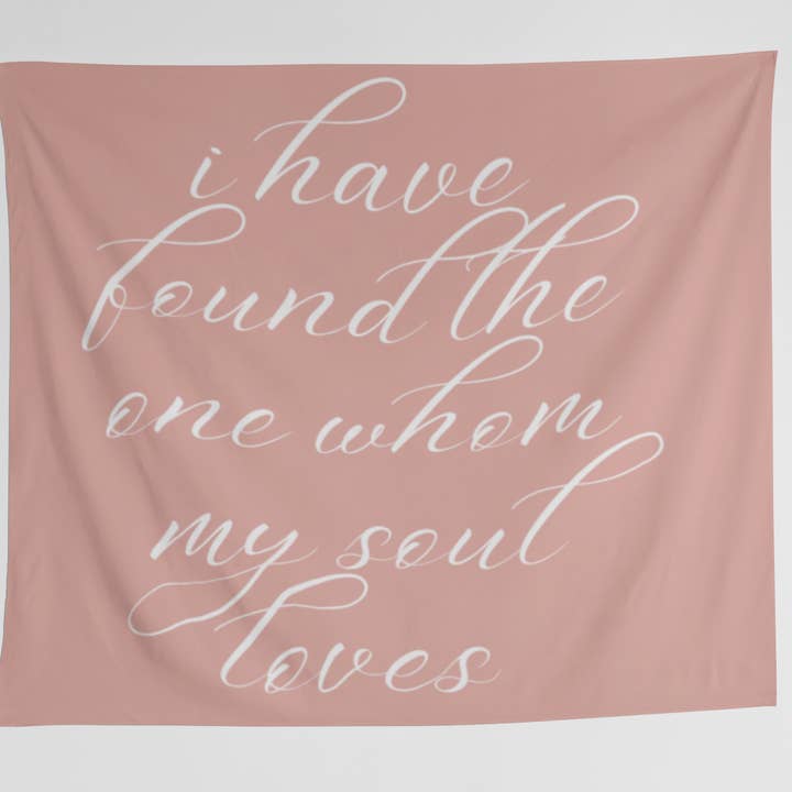 Toile de fond de mariage « J'ai trouvé l'unique », tapisserie de fiançailles pour la vente par Never Knew I Needed