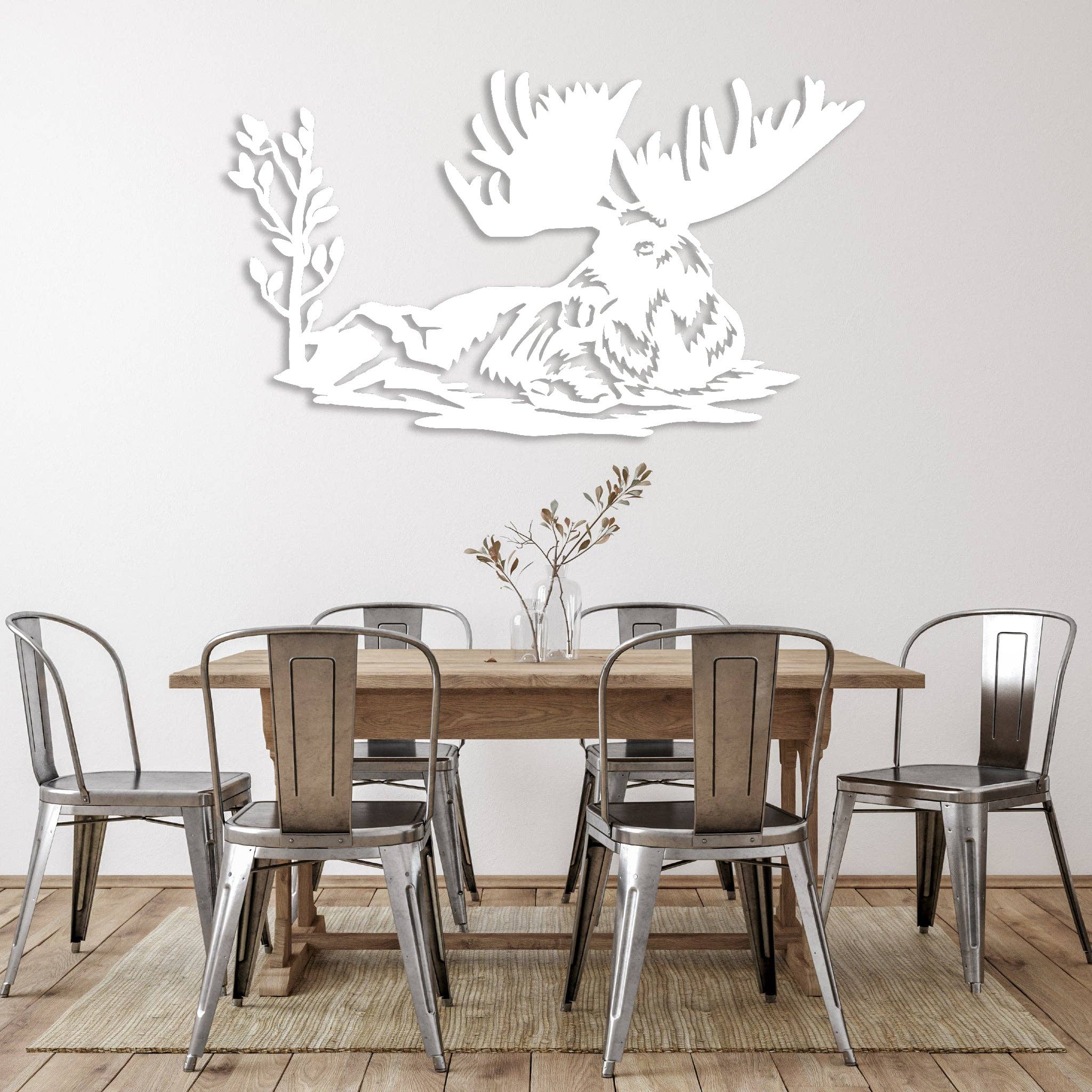 metal-plex – wholesale Wall Accent – Laying Moose - Metal Wall Art4