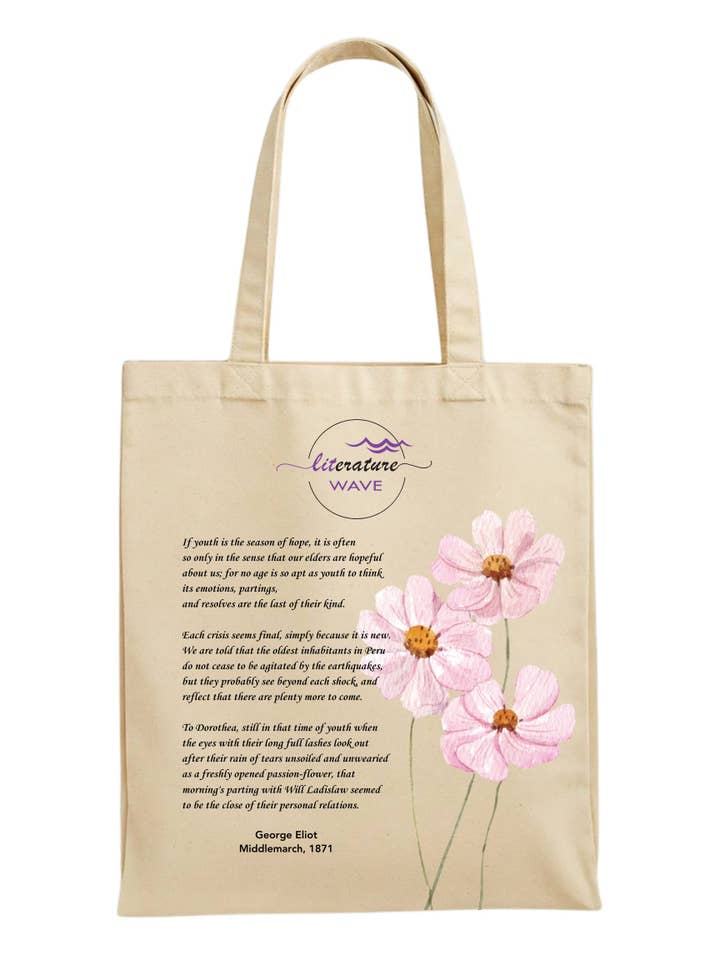 Literary Canvas Tote Bags for Bookstores & University Shops for wholesale by LitWave