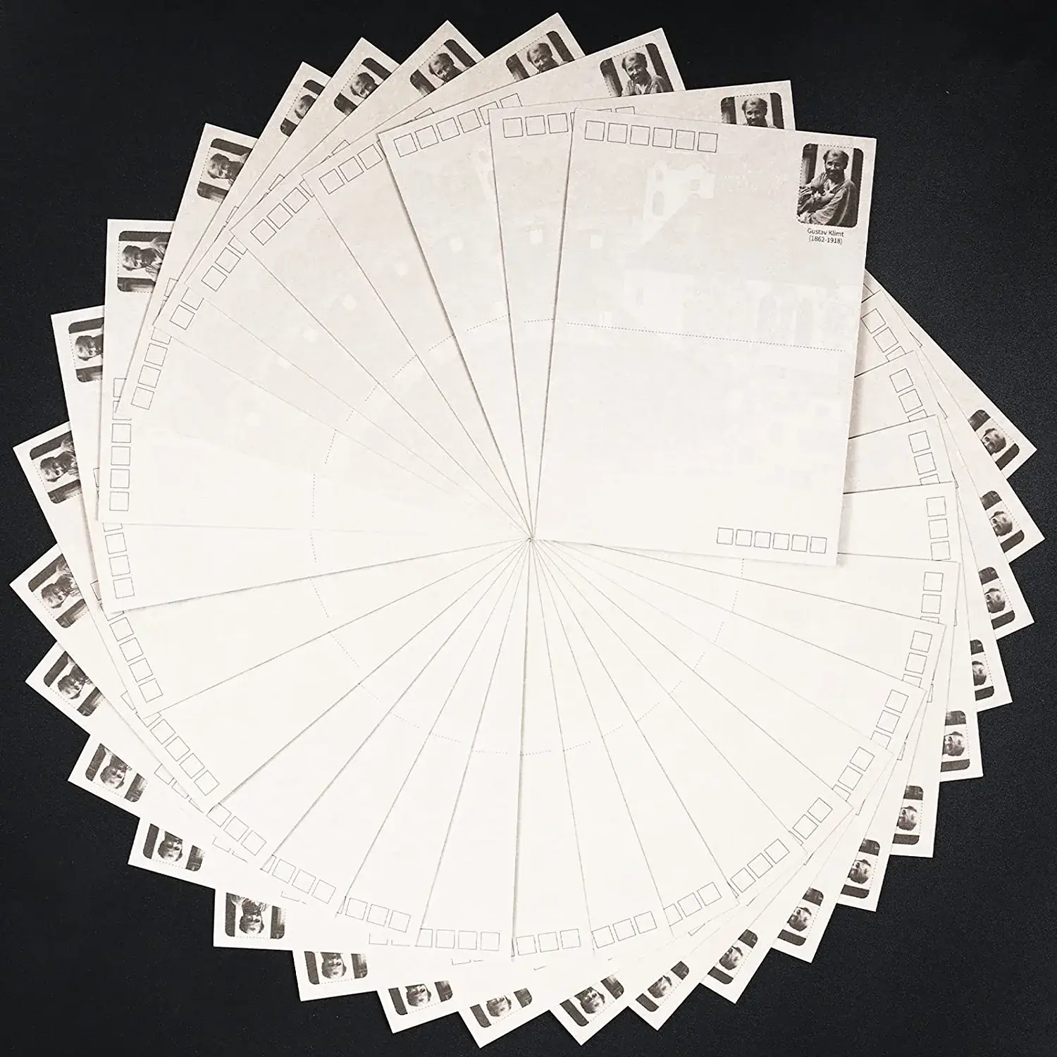 Magnifique Hearts - Wholesale Postcard - Gustav Klimt Postcards, Art Print, 3.9X5.5 in, Art Decor2