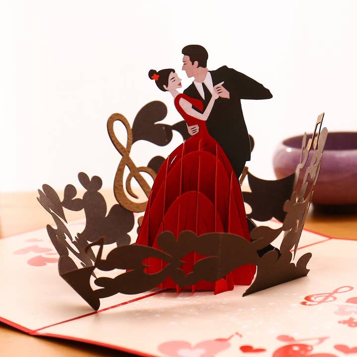 Liif Pop Up Card - Wholesale Everyday Greeting Card - Dancing Couple Pop Up Card0