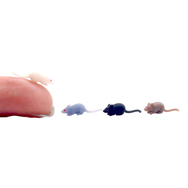 Miniature Rats - 1:24 scale (Set of 5) - The Scale Grail for wholesale by The Scale Grail