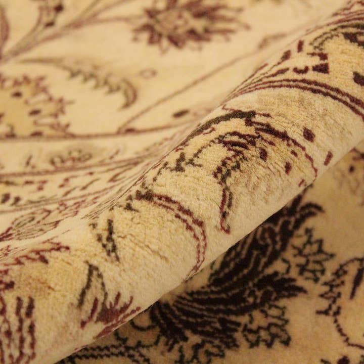 Tapis en laine Agra Pak Persian Elanor Beige/Rouge - 9'1'' x 12'0'' pour la vente par Arshs Fine Rugs