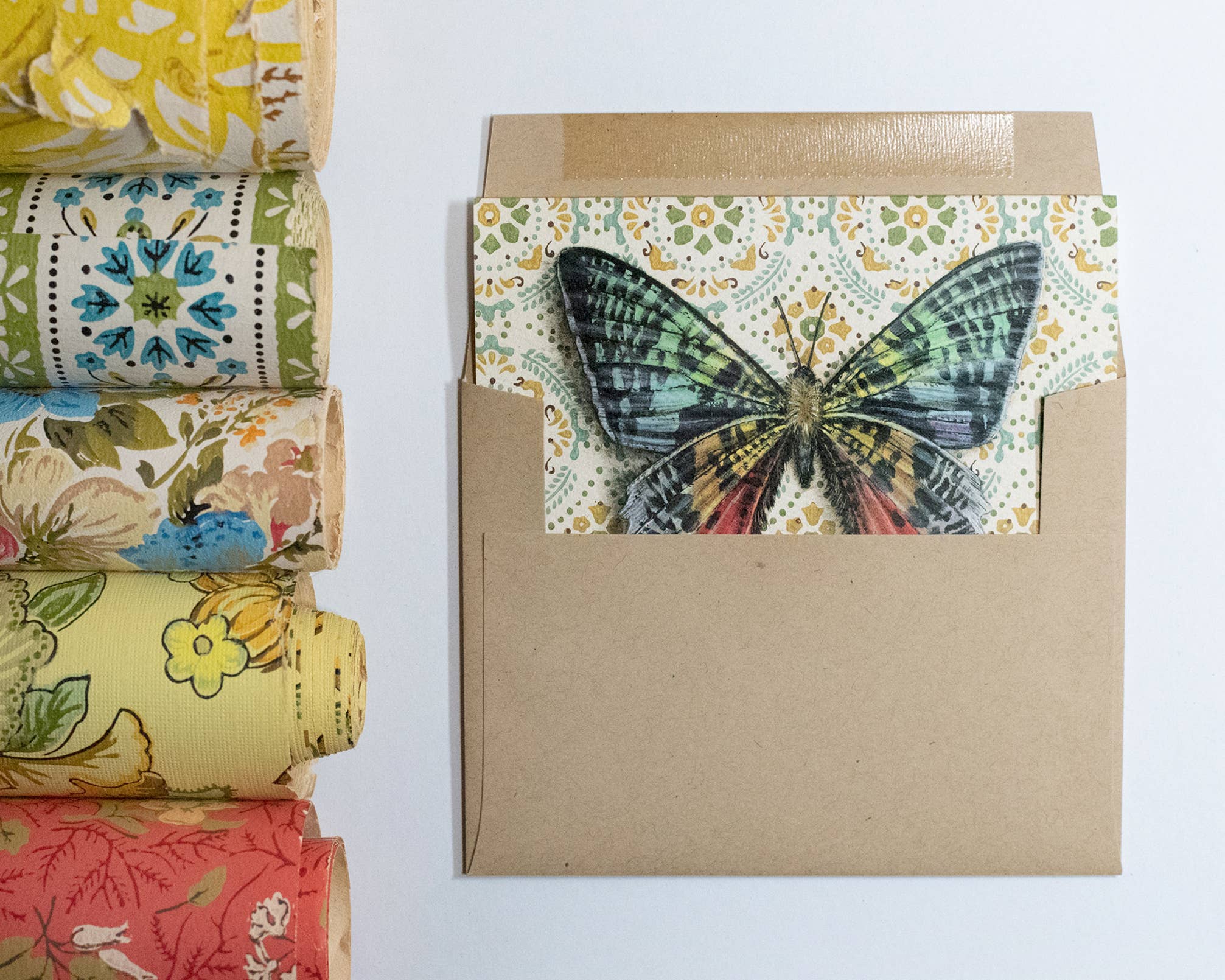 Emily Uchytil – Engroshandel Hverdagshilsen kort – Madagascar Sunset Moth - Note-kort3