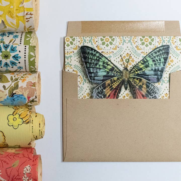 Emily Uchytil - Wholesale Everyday Greeting Card - Madagascar Sunset Moth - Note Card3