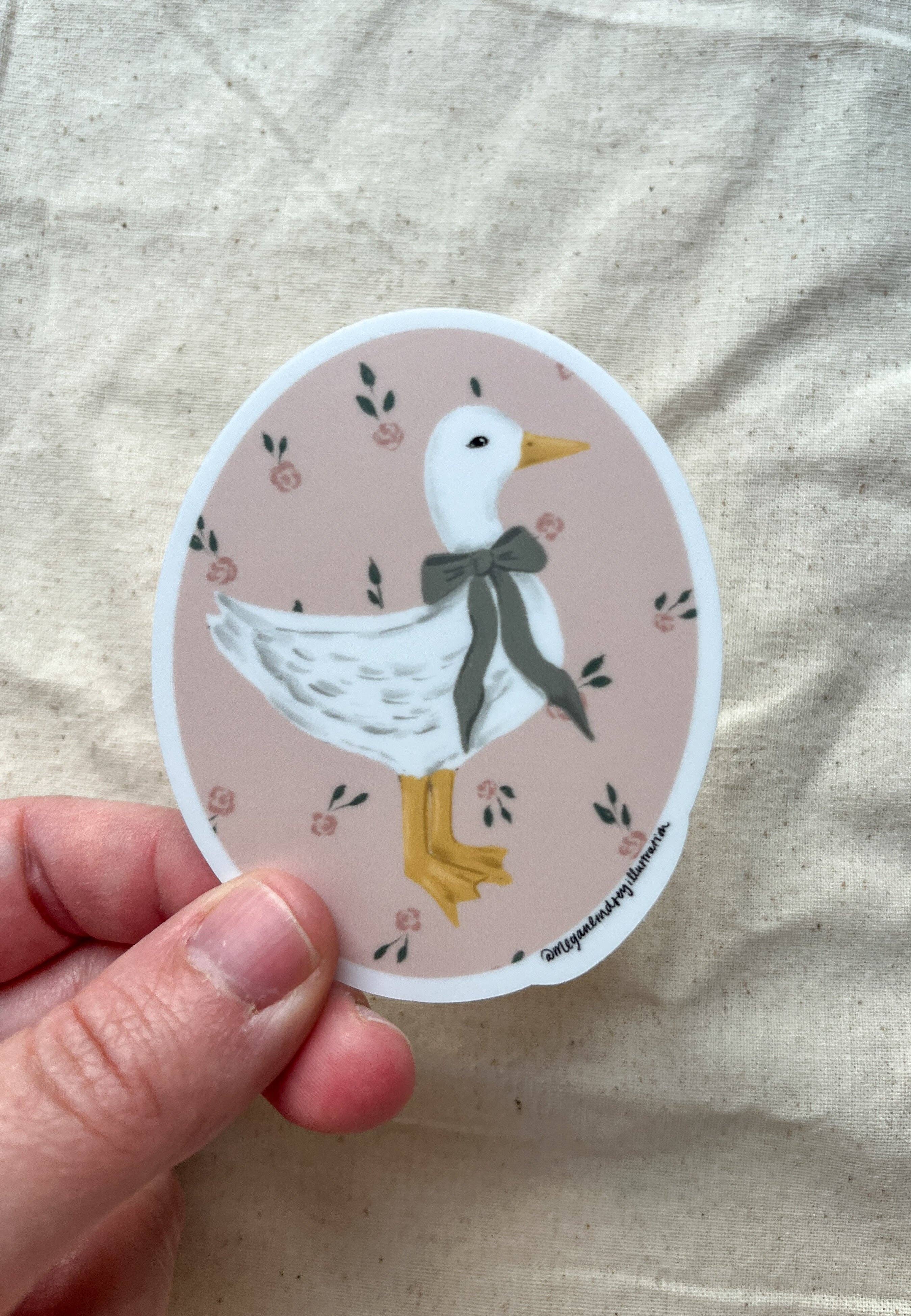 Megan Lindsey Illustration - Wholesale Sticker - Vintage Duck Sticker0