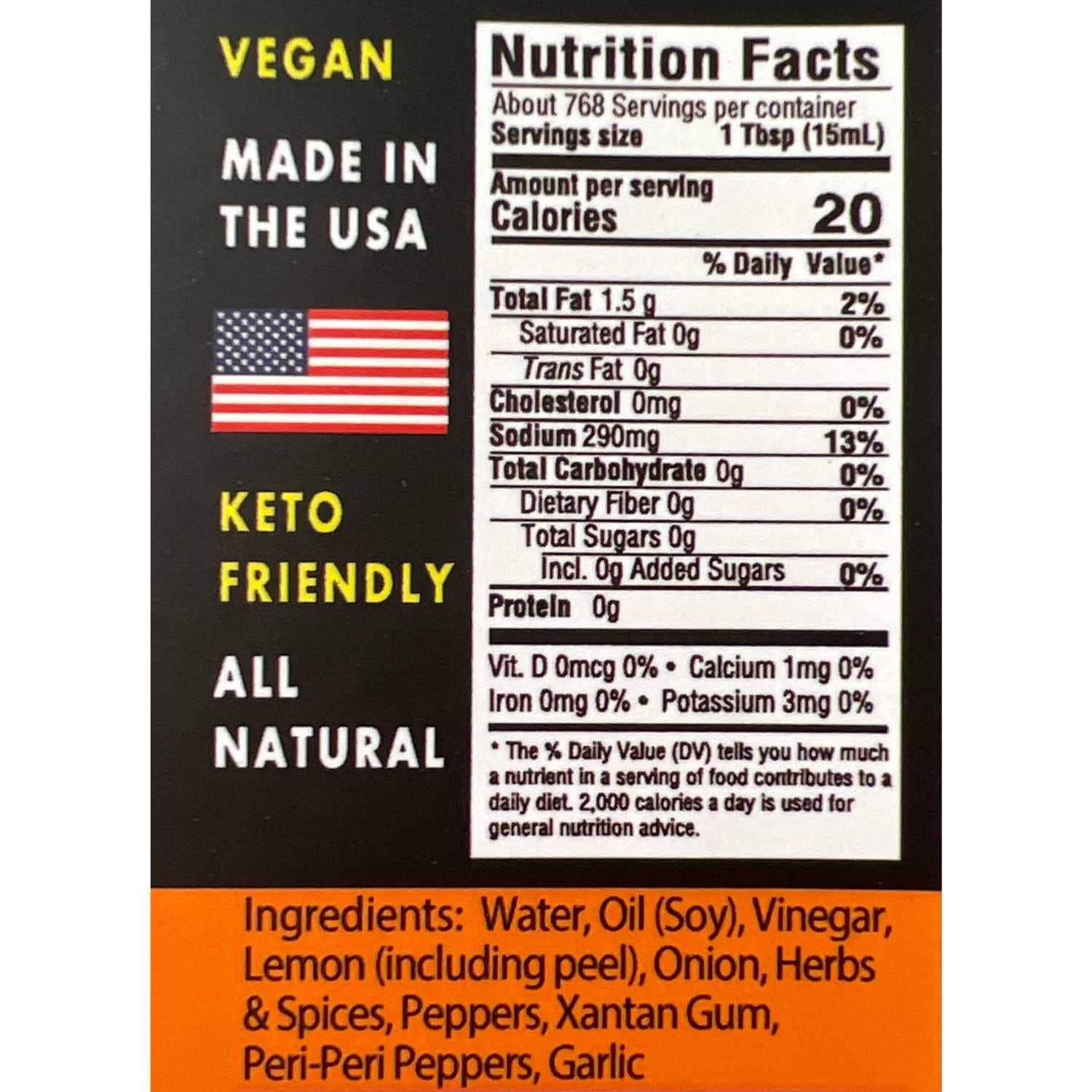 Peri Peri Supply Co. - Wholesale Hot Sauce - Peri-Peri Wing Sauce - 12 oz. - 6 per case - Medium Heat3