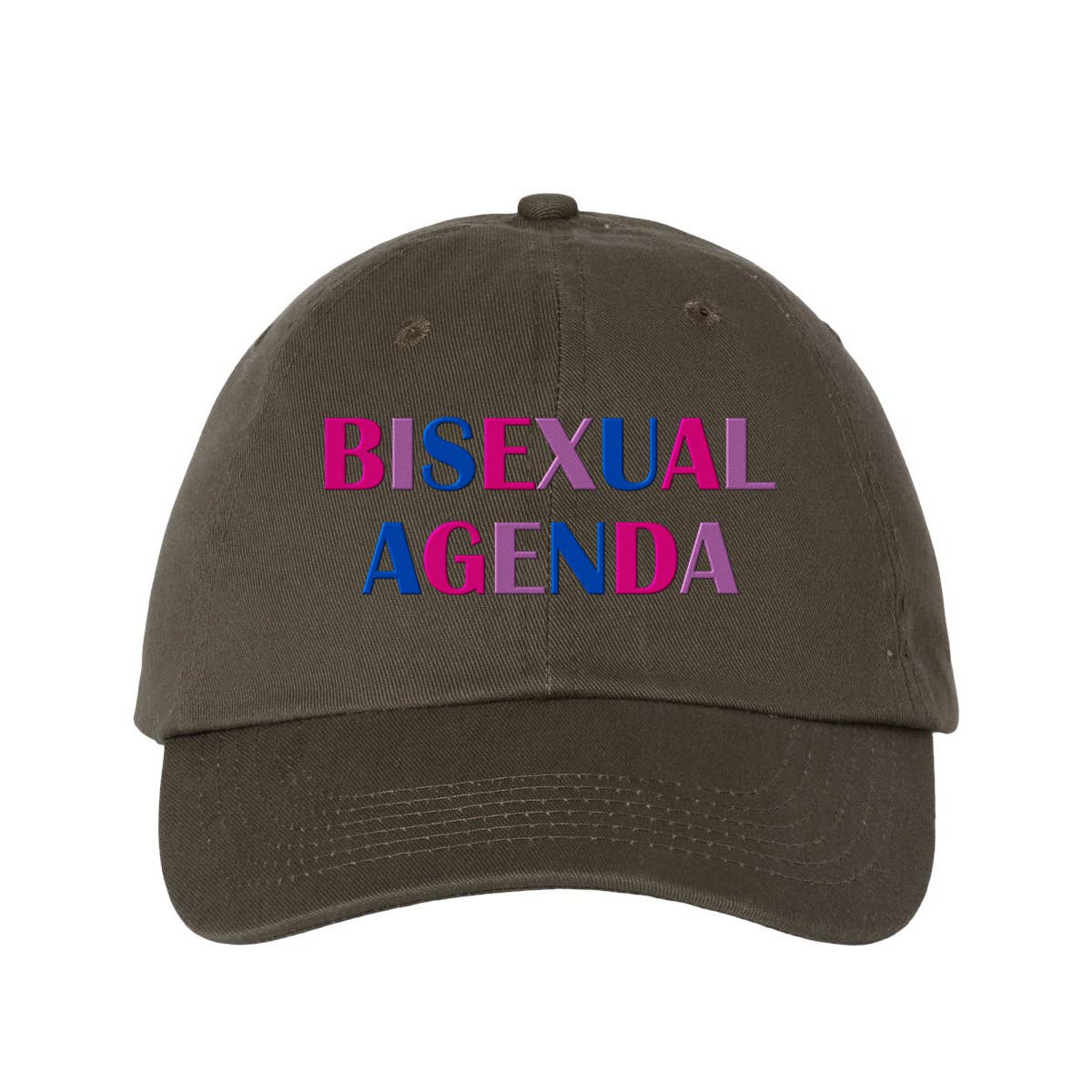 Lucky Luna Apparel - Wholesale Baseball Cap - Unisex - Bisexual Agenda Embroidered Dad Hat8
