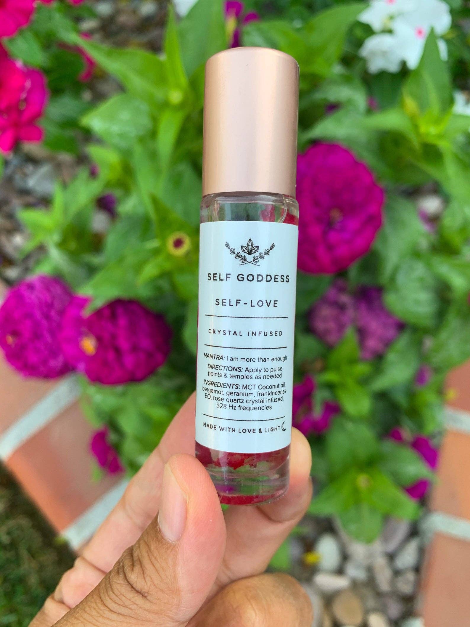 Self goddess - Wholesale Essential Oil Roll-On - Self Love Roller Blend - Crystal Infused2