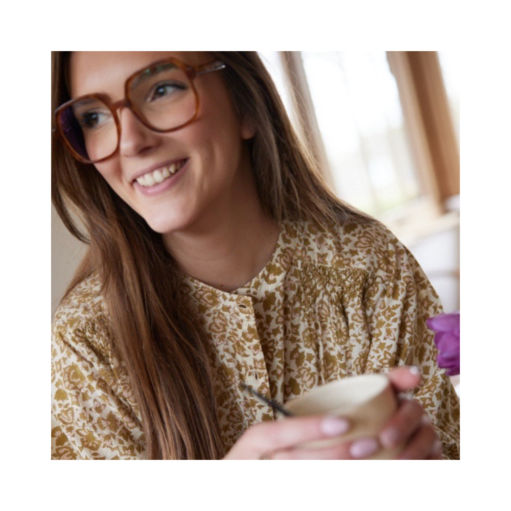 Bonheur du Jour - Wholesale Blouse - Women's - Elise Women's Blouse - Arushi Bronze Green3