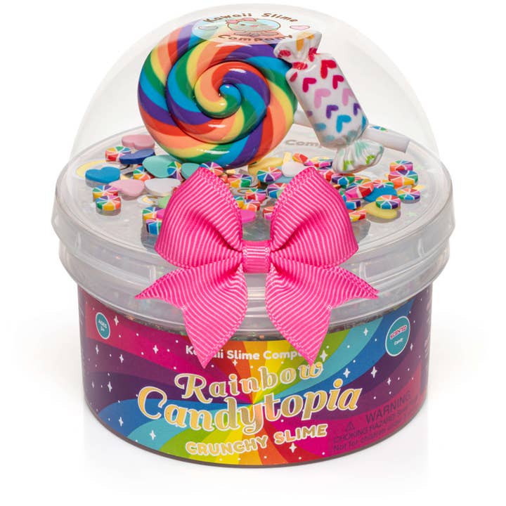 Kawaii Slime Company - Venta al por mayor Masilla/limo - Niños - Rainbow Candytopia Crunchy Slime (4 unidades/caja)