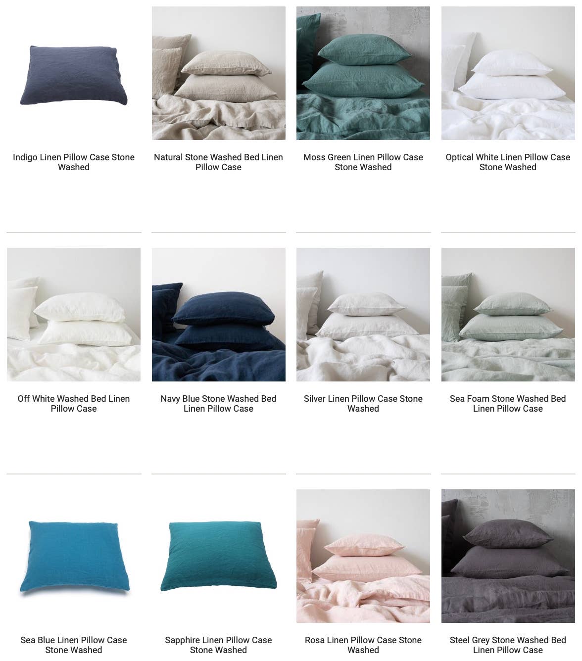 LinenMe - Wholesale Bedding Pillowcase/Sham - Linen Pillow Case Natural Stone Washed European Flax5