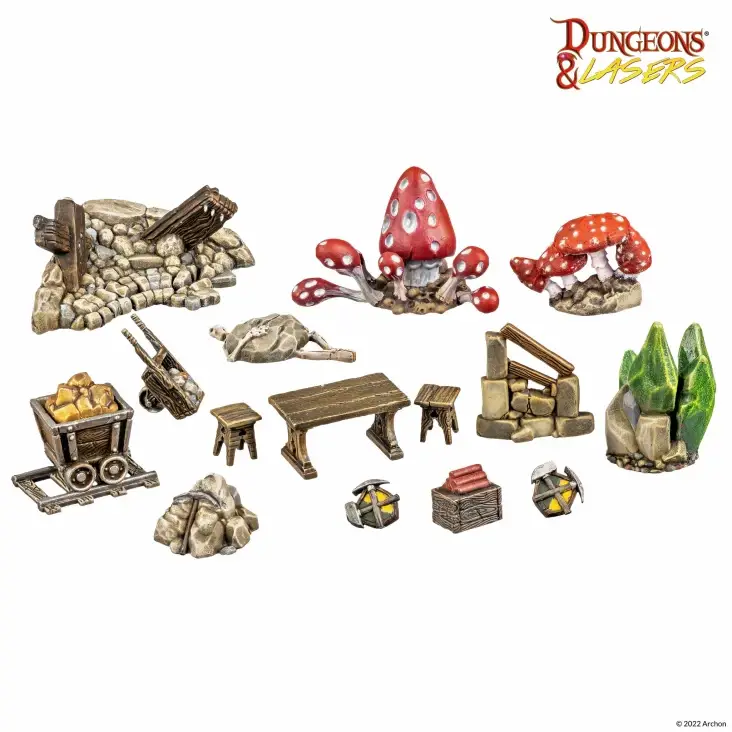 Bridge Distribution - Wholesale Board Game - Dungeons & Lasers: Assorted Terrain4