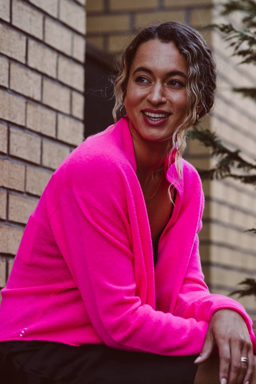 Joyride Supply - Wholesale Cardigan - Women's - 100% Cashmere No.8 Cropped Open Cardi7