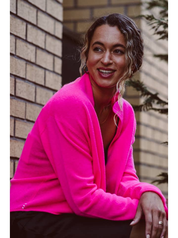 Joyride Supply - Wholesale Cardigan - Women's - 100% Cashmere No.8 Cropped Open Cardi7