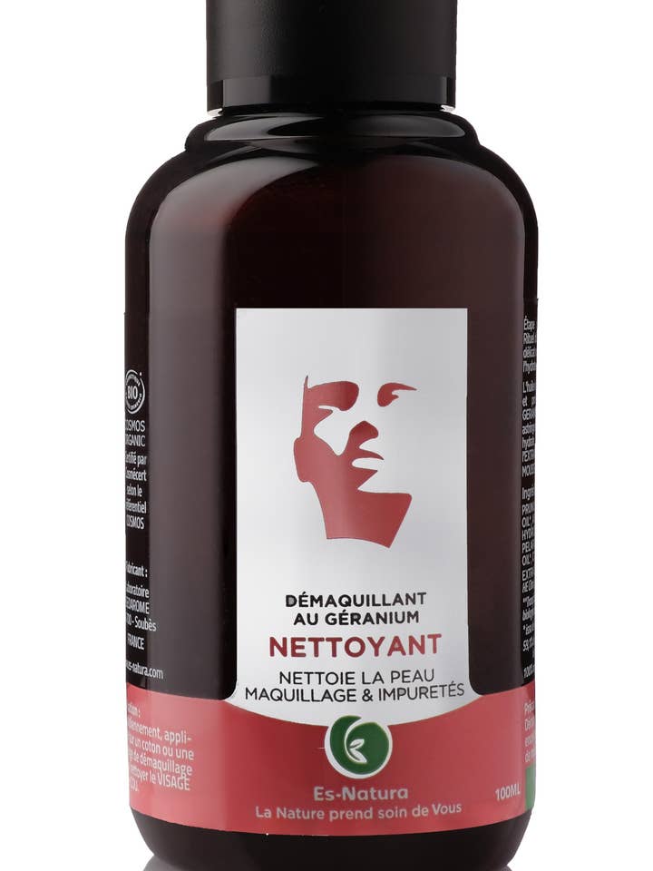 Geranium-Reiniger und Make-up-Entferner für den Großhandel von Es Natura
