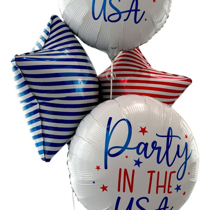 Mingle Balloon Co. - Wholesale Balloon - Spark: Red Stripe Star2