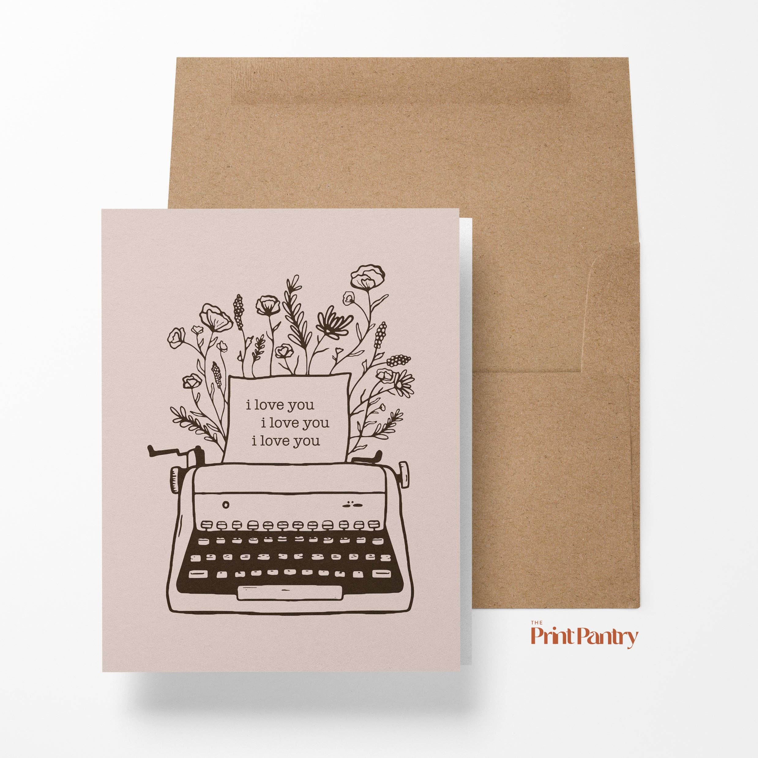 The Print Pantry - Wholesale Love Card - I Love You Card2