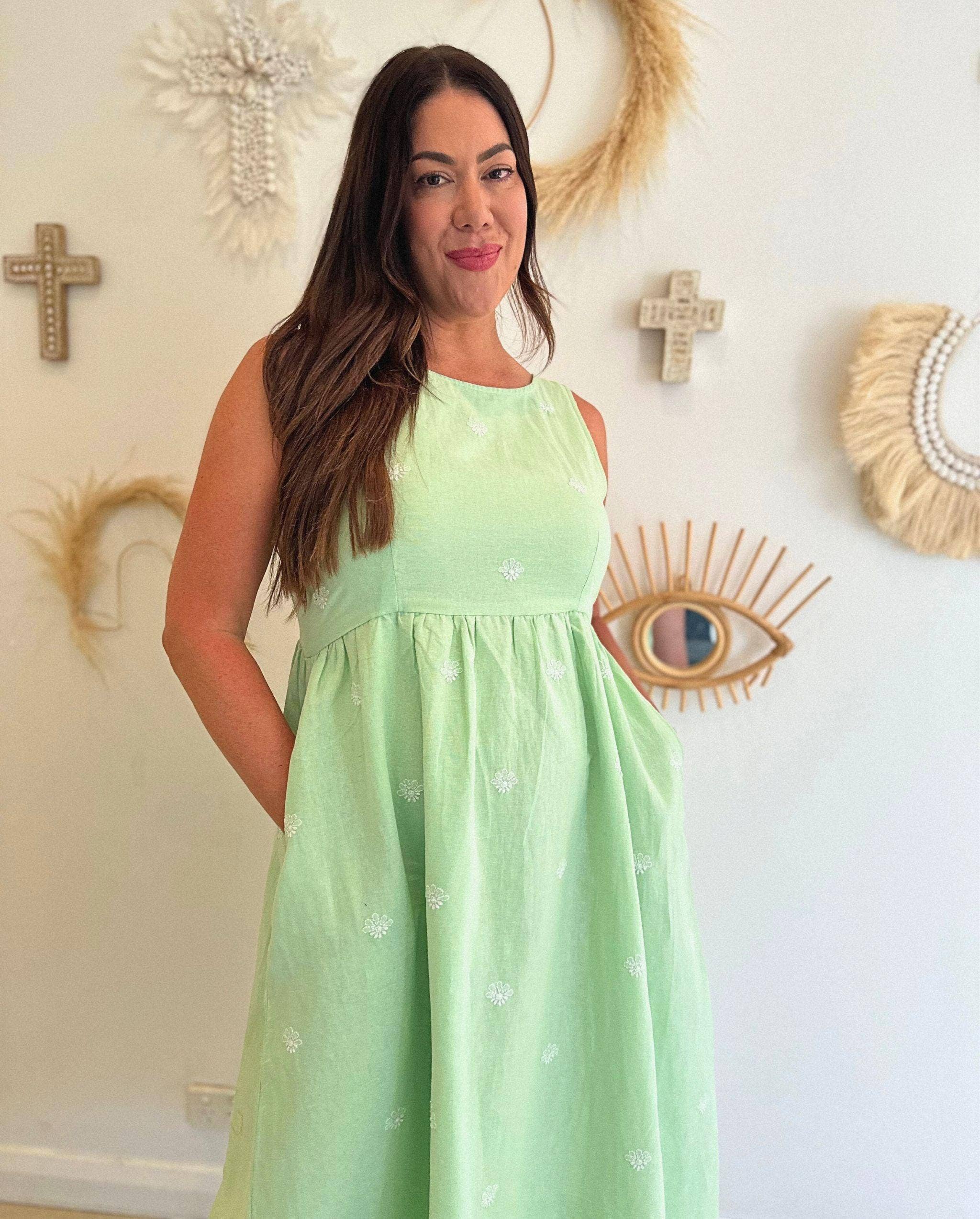 Kaasida | Women Fashion Boutique - Wholesale Dress - Women's - Fiza Linen Midi Dress1