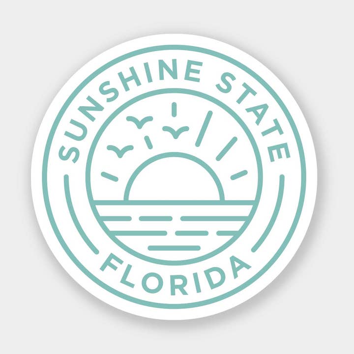 Sunshine State Florida Sticker for wholesale by Daymade