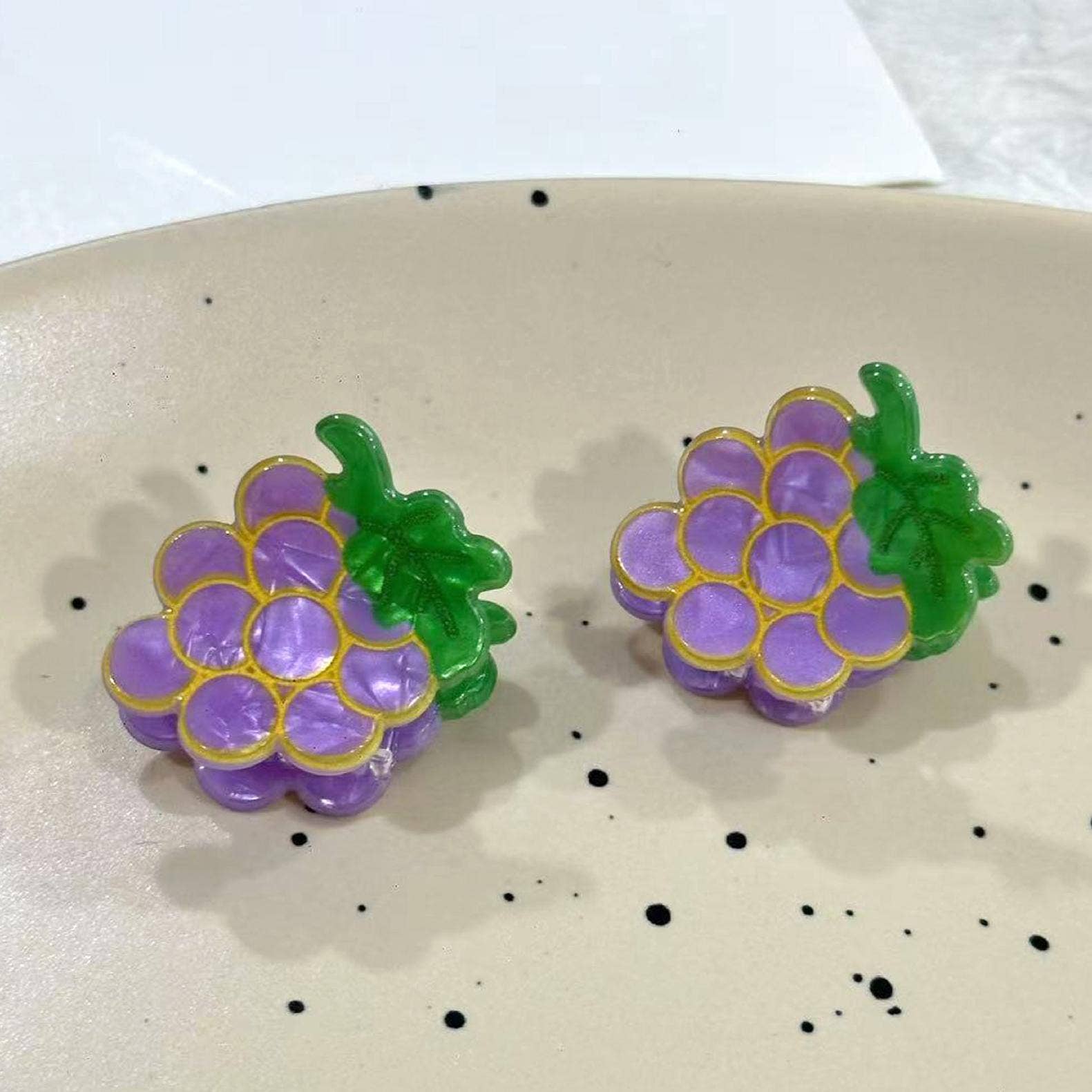 SoapElenGlen – wholesale Hårklämma - Dam – Akryl Söt Mini Fruktserie Hårkloklämma11