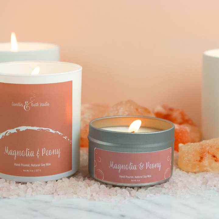 Magnolia & Peony for wholesale by Candles and Bath Studio