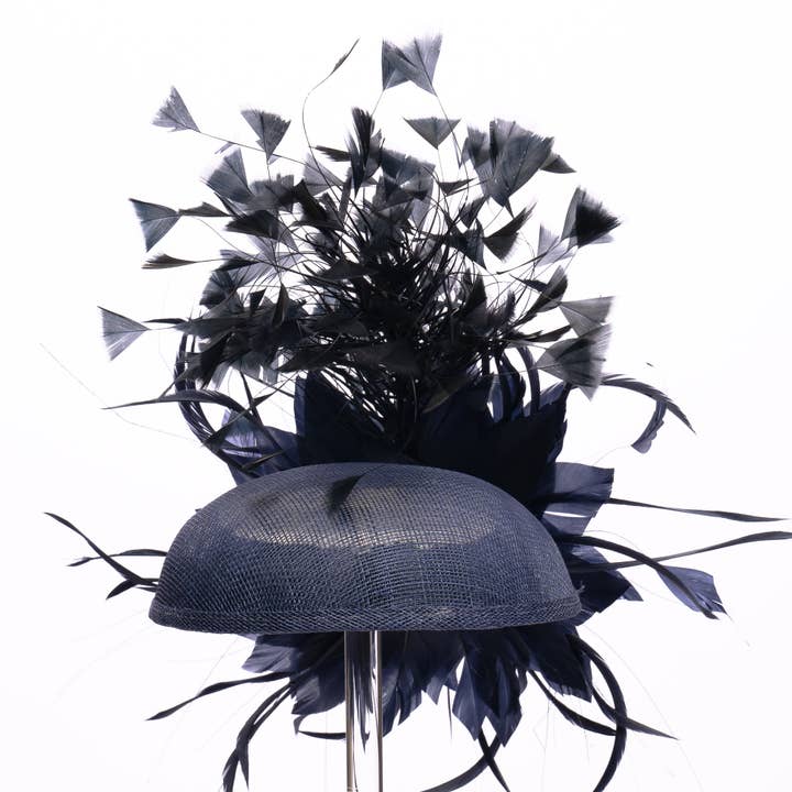 KaKyCo - Wholesale Fascinator hat – Women's - Small Base With Variety Feather On Top Fascinator | AJ780S8