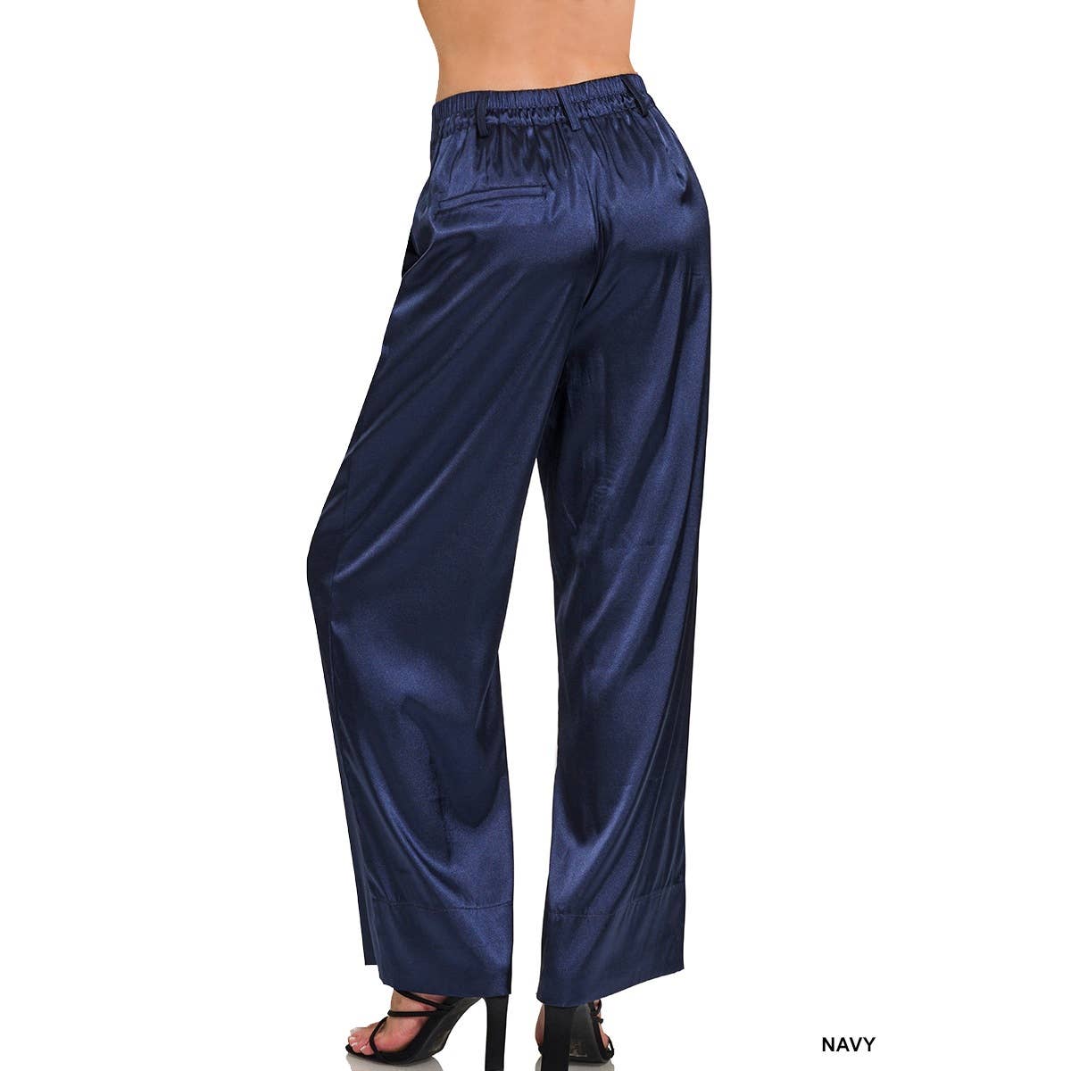 HiteJeans - Wholesale Pants - Women's - WIDE LEG SATIN PANTS1