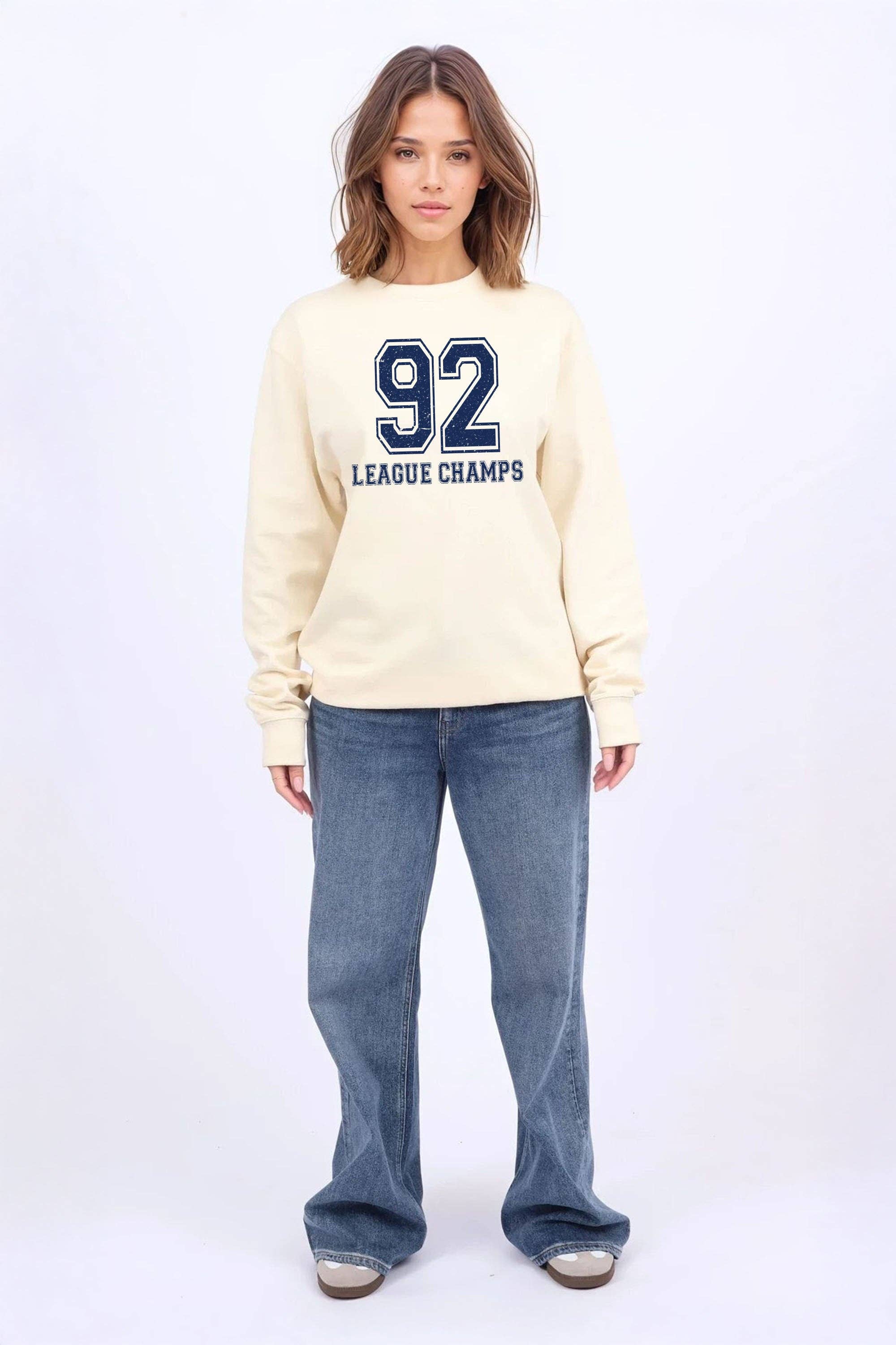 Missi Clothing – wholesale Graphic sweatshirt – Women’s – 92 League Champs Printed Sweatshirt9