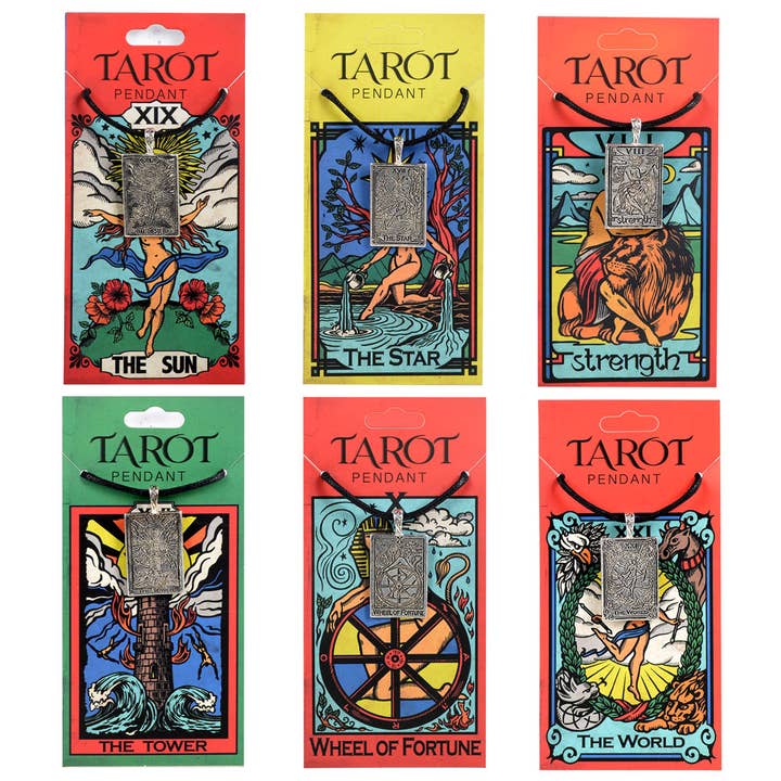 Benjamin International - Wholesale Pendant/Charm Necklace - Tarot Necklace on a cotton cord