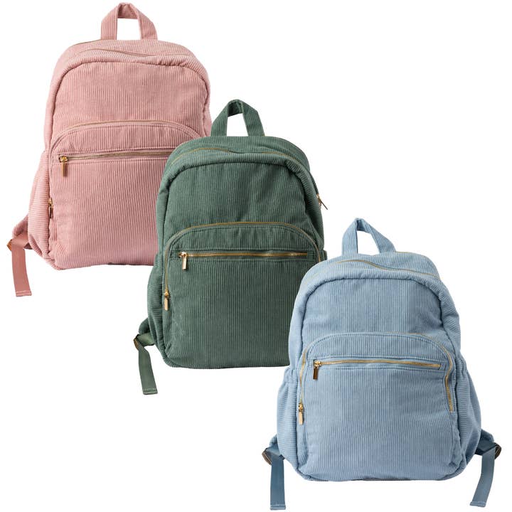Corduroy Backpack for wholesale by Elyse Breanne Design