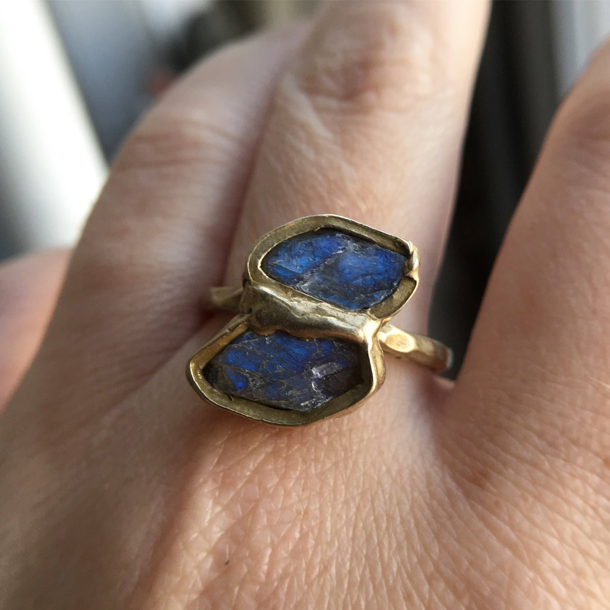 Emilie Shapiro Jewelry - Wholesale Cocktail/Statement Ring - Frozen Fire Double Ring1