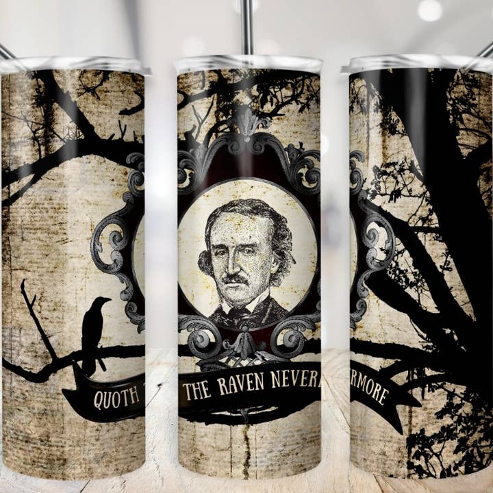 Edgar Allan The Raven Becher, 20 oz für den Großhandel von Knotted Gypsy Designs