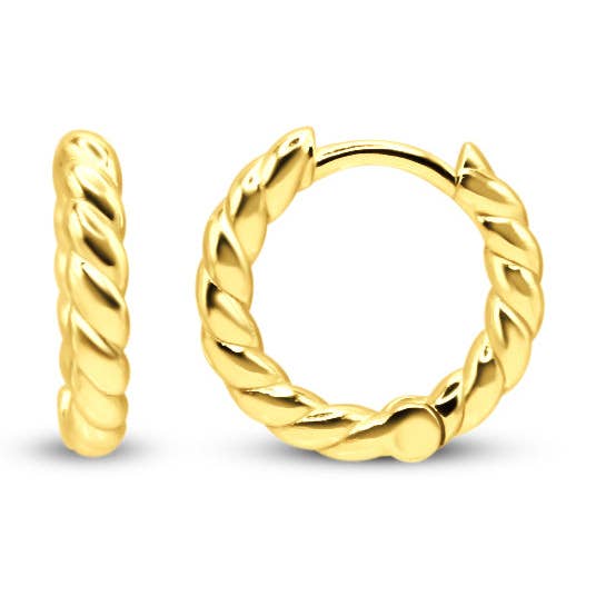 Geflochtene Creolen Mittelgroß für den Großhandel von Chloe + Lois